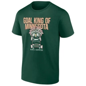 GOAL KING OF MINNESOTA SHIRT – Kirill Kaprizov Minnesota Wild NHL Franchise Record Tee