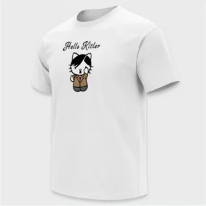 HELLO KITLER SHIRT – Dark Humor Cute Cat Parody Meme Tee W