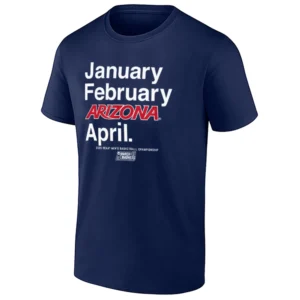 JANUARY FEBRUARY ARIZONA APRIL SHIRT – Arizona Wildcats March Madness 2026 Meme Tee