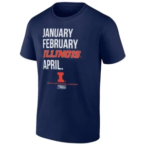 JANUARY FEBRUARY ILLINOIS APRIL SHIRT – 2026 March Madness Month NCAA Illinois Fighting Illini