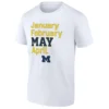 JANUARY FEBRUARY MAY APRIL SHIRT – 2026 NCAA Men's Basketball Championship, Michigan Wolverines W