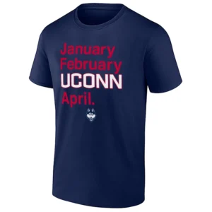 JANUARY FEBRUARY UCONN APRIL SHIRT – 2026 March Madness Month NCAA UConn Huskies Basketball