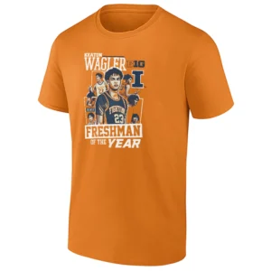 KEATON WAGLER BIG I FRESHMAN OF THE YEAR SHIRT – Illinois Fighting Illini Basketball Tee