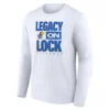 LEGACY ON LOCK SHIRT – Kansas Jayhawks 2026 March Madness Pregame Long Sleeve Tee
