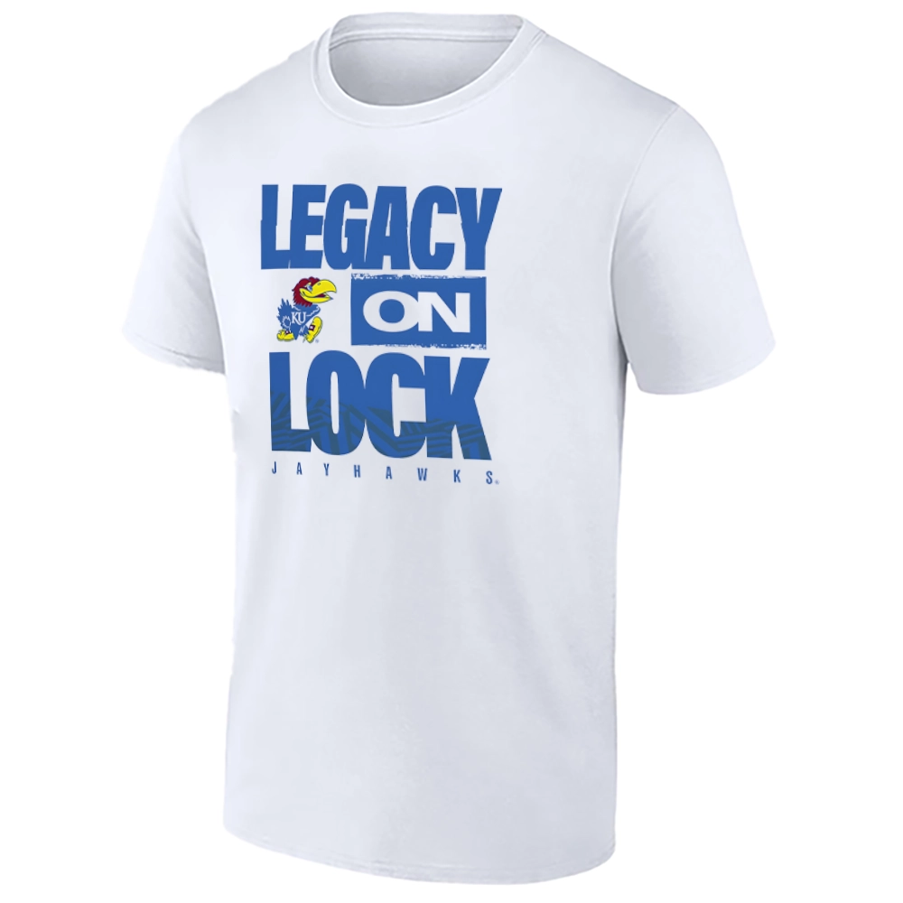 LEGACY ON LOCK SHIRT – Kansas Jayhawks 2026 March Madness Pregame Long Sleeve Tee1 LEGACY ON LOCK SHIRT – Kansas Jayhawks 2026 March Madness Pregame Long Sleeve Tee1