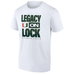LEGACY ON LOCK SHIRT – Miami Hurricanes 2026 March Madness Pregame Long Sleeve Tee1