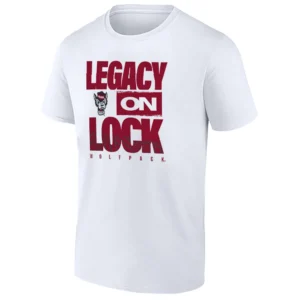 LEGACY ON LOCK SHIRT – NC State Wolfpack 2026 March Madness Pregame Long Sleeve Tee1