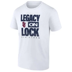 LEGACY ON LOCK SHIRT – St. John's Red Storm 2026 March Madness Pregame Long Sleeve Tee1
