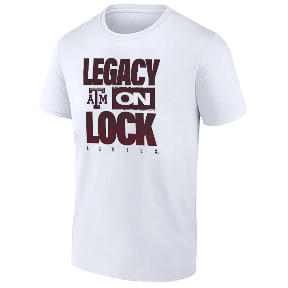LEGACY ON LOCK SHIRT – Texas A&M Aggies 2026 March Madness Pregame Long Sleeve Tee1 LEGACY ON LOCK SHIRT – Texas A&M Aggies 2026 March Madness Pregame Long Sleeve Tee1