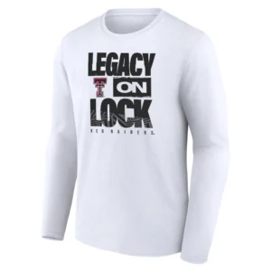 LEGACY ON LOCK SHIRT – Texas Tech Red Raiders 2026 March Madness Pregame Long Sleeve Tee