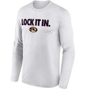 LOCK IT IN LONG SLEEVE Missouri Tigers Tide 2026 On Court Bench Tee