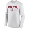 LOCK IT IN LONG SLEEVE – Alabama Crimson Tide 2026 On Court Bench Tee