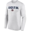 LOCK IT IN LONG SLEEVE – Auburn Tigers 2026 On Court Bench Tee