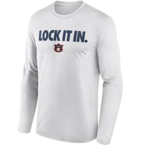 LOCK IT IN LONG SLEEVE – Auburn Tigers 2026 On Court Bench Tee