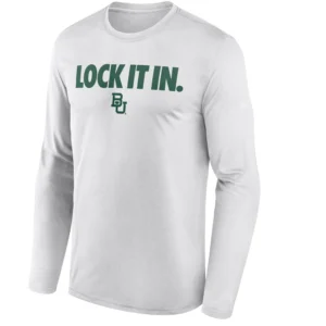 LOCK IT IN LONG SLEEVE – Baylor Bears 2026 On Court Bench Tee