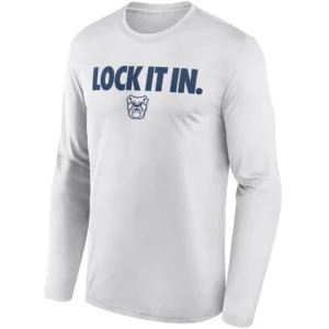 LOCK IT IN LONG SLEEVE – Butler Bulldogs 2026 On Court Bench Tee