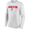 LOCK IT IN LONG SLEEVE – Cincinnati Bearcats 2026 On Court Bench Tee