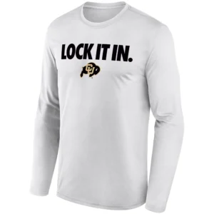 LOCK IT IN LONG SLEEVE – Colorado Buffaloes 2026 On Court Bench Tee