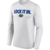 LOCK IT IN LONG SLEEVE – Florida Gators 2026 On Court Bench Graphic Tee