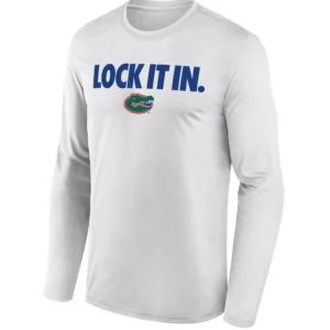 LOCK IT IN LONG SLEEVE – Florida Gators 2026 On Court Bench Graphic Tee