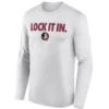 LOCK IT IN LONG SLEEVE – Florida State Seminoles 2026 On Court Bench Tee