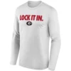 LOCK IT IN LONG SLEEVE – Georgia Bulldogs 2026 On Court Bench Tee