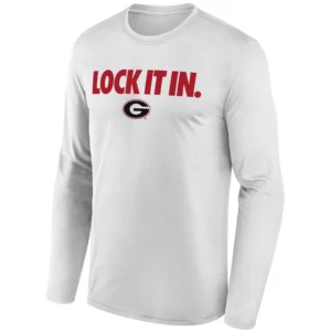 LOCK IT IN LONG SLEEVE – Georgia Bulldogs 2026 On Court Bench Tee