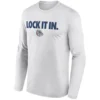 LOCK IT IN LONG SLEEVE – Gonzaga Bulldogs 2026 On Court Bench Tee