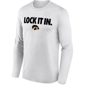 LOCK IT IN LONG SLEEVE – Iowa Hawkeyes 2026 On Court Bench Tee