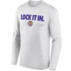 LOCK IT IN LONG SLEEVE – LSU Tigers 2026 On Court Bench Tee