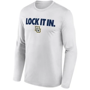 LOCK IT IN LONG SLEEVE – Marquette Golden Eagles 2026 On Court Bench Tee