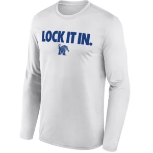 LOCK IT IN LONG SLEEVE – Memphis Tigers 2026 On Court Bench Tee