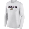 LOCK IT IN LONG SLEEVE – Purdue Boilermakers 2026 On Court Bench Tee