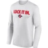 LOCK IT IN LONG SLEEVE – San Diego State Aztecs 2026 On Court Bench Graphic Tee