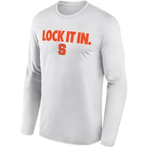LOCK IT IN LONG SLEEVE – Syracuse Orange 2026 On Court Bench Tee