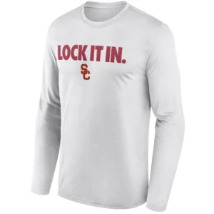 LOCK IT IN LONG SLEEVE – USC Trojans 2026 On Court Bench Tee
