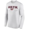 LOCK IT IN LONG SLEEVE – Virginia Tech Hokies 2026 On Court Bench Tee