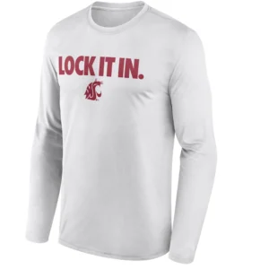 LOCK IT IN LONG SLEEVE – Washington State Cougars 2026 On Court Bench