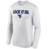 LOCK IT IN LONG SLEEVE – West Virginia Mountaineers 2026 On Court Bench Tee