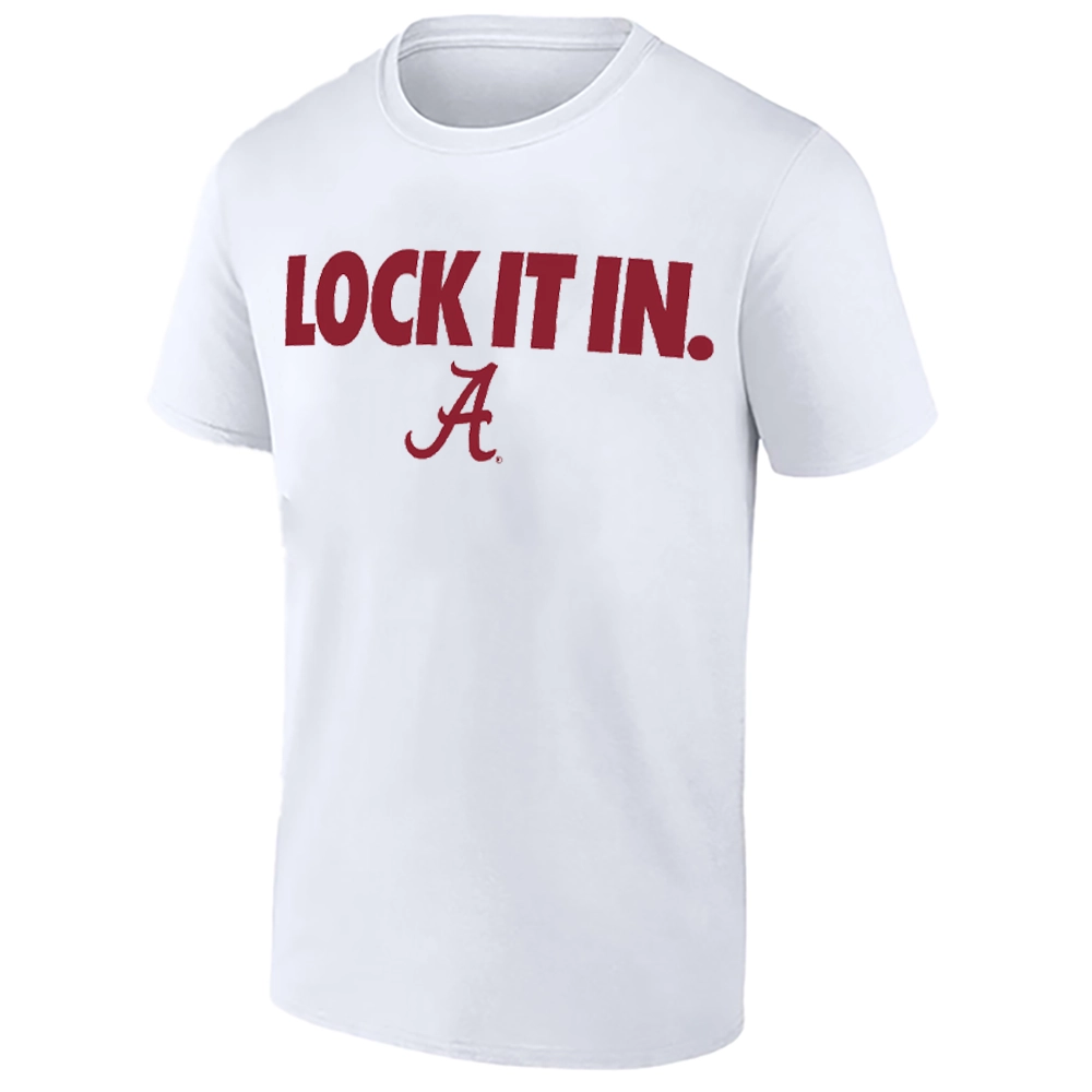 LOCK IT IN SHIRT – Alabama Crimson Tide 2026 On-Court Bench Tee LOCK IT IN SHIRT – Alabama Crimson Tide 2026 On Court Bench Tee