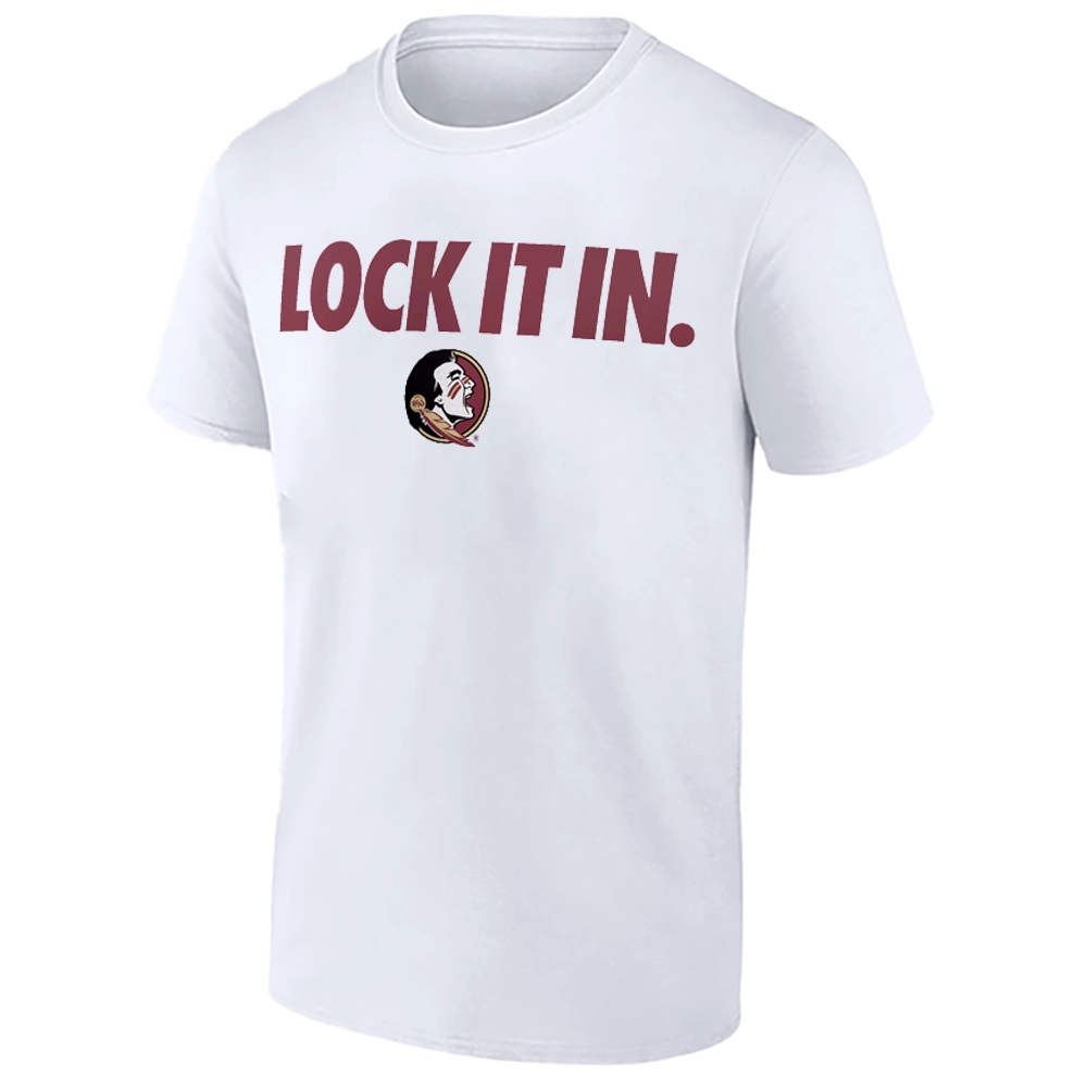 LOCK IT IN SHIRT – Florida State Seminoles 2026 On-Court Bench Tee LOCK IT IN SHIRT – Florida State Seminoles 2026 On Court Bench Tee