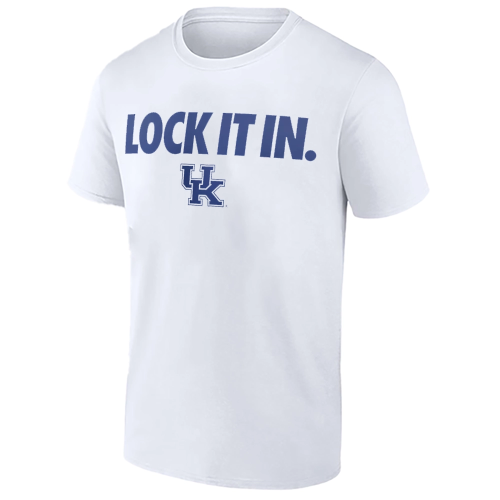 LOCK IT IN SHIRT – Kentucky Wildcats 2026 On-Court Bench LOCK IT IN SHIRT – Kentucky Wildcats 2026 On Court Bench