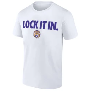 LOCK IT IN SHIRT – LSU Tigers 2026 On Court Bench Tee