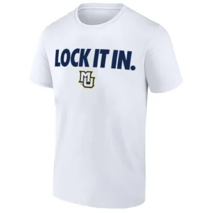 LOCK IT IN SHIRT – Marquette Golden Eagles 2026 On Court Bench Tee