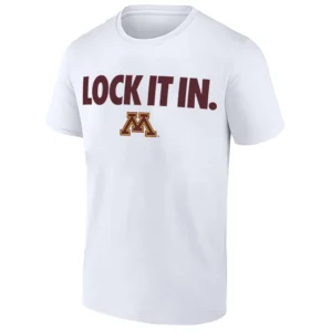 LOCK IT IN SHIRT – Minnesota Golden Gophers 2026 On Court Bench Tee