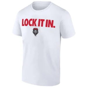 LOCK IT IN SHIRT – New Mexico Lobos 2026 On Court Bench Tee