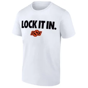 LOCK IT IN SHIRT – Oklahoma State Cowboys 2026 On Court Bench Tee