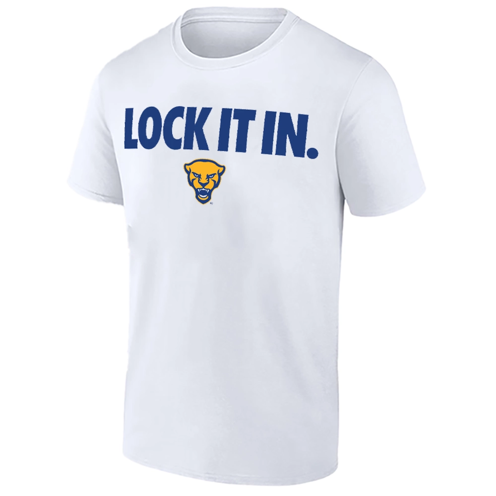 LOCK IT IN SHIRT – Pitt Panthers 2026 On-Court Bench Tee LOCK IT IN SHIRT – Pitt Panthers 2026 On Court Bench Tee