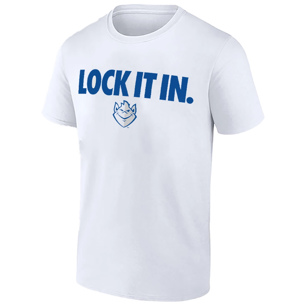 LOCK IT IN SHIRT – Saint Louis Billikens 2026 On-Court Bench Tee LOCK IT IN SHIRT – Saint Louis Billikens 2026 On Court Bench Tee