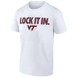 LOCK IT IN SHIRT – Virginia Tech Hokies 2026 On Court Bench Tee